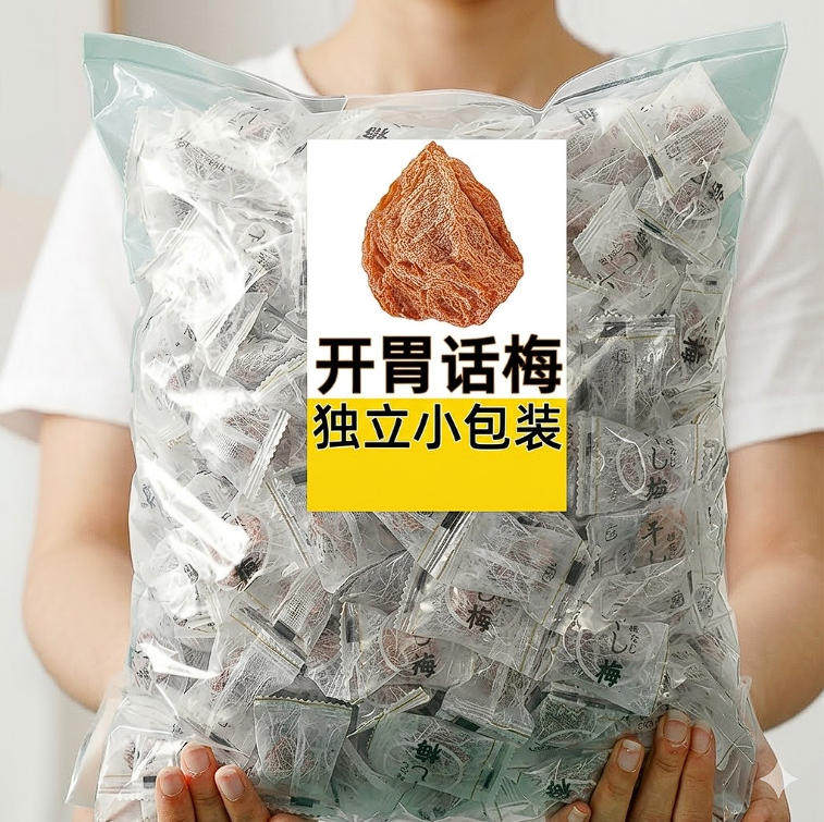 九制话梅零食诏安酸咸话梅盐津果脯孕妇早期无甘草酸梅子