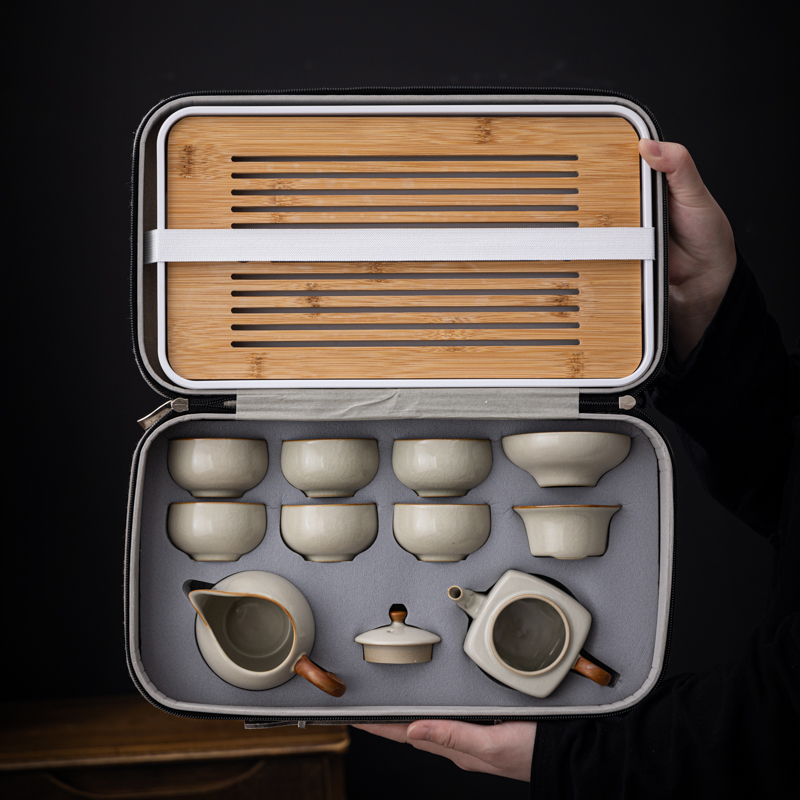 便携式旅行茶具喝茶带茶台定制