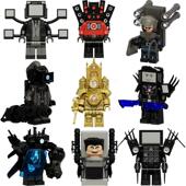 泰坦监控人vs天文主宰者巨大电视人3.0音响人diy拼装 积木人仔手办