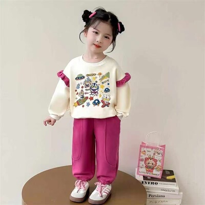 女童奥特曼卫衣套装春秋款