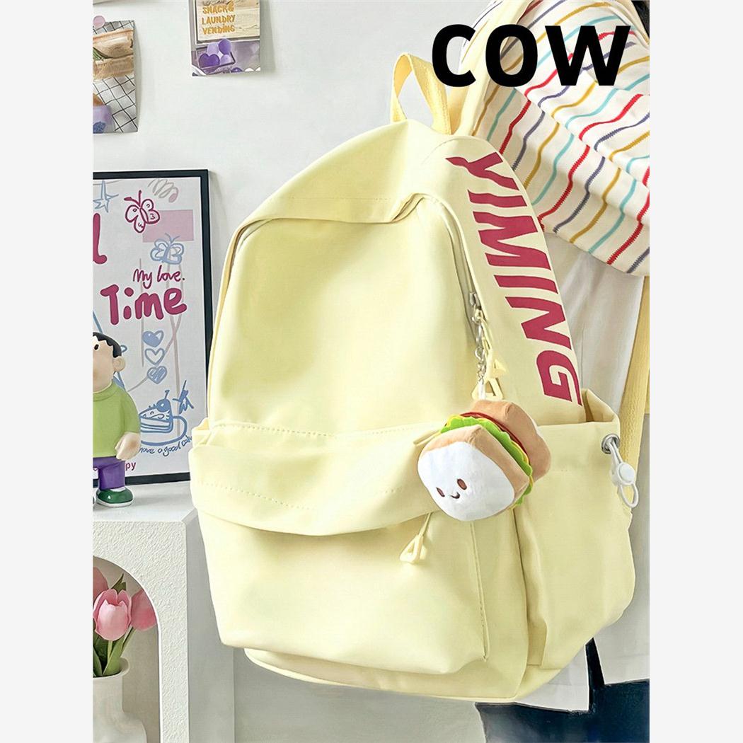 COW日系ins纯色百搭字母