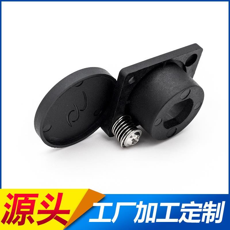 生产卡侬头底座带盖莲花座电动车锂电池DC头充电口电瓶车工厂