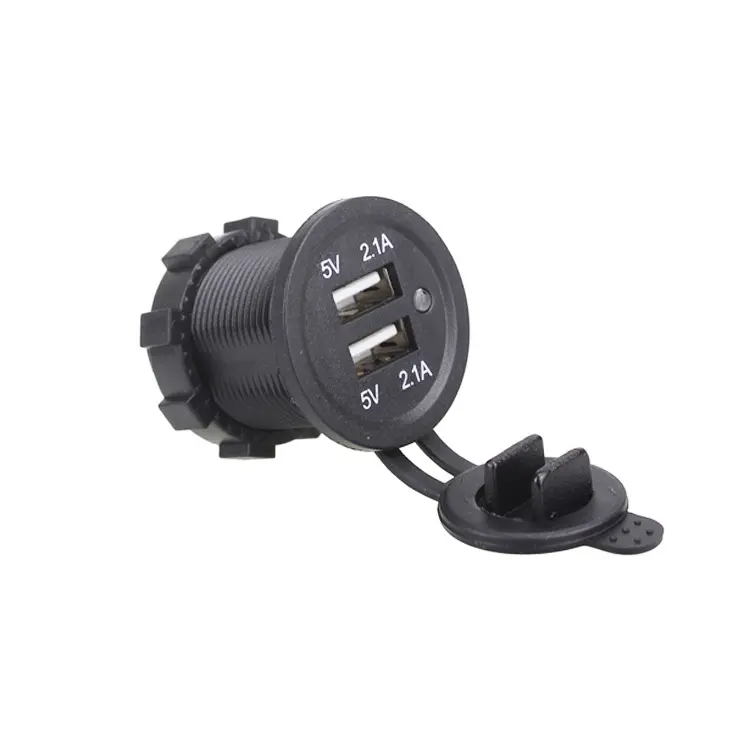 4.2A双USB带蓝光指示灯汽车