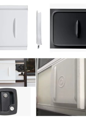 RV reen Door lide 房车纱窗门PP塑料门锁挡 滑门加侧挡RV