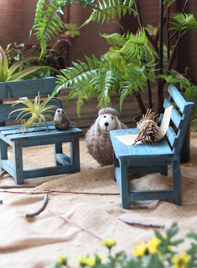 晚萤木质创意卡通花园木质工艺品