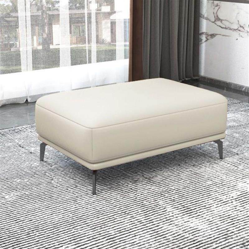 头层牛皮轻奢真皮沙发脚踏凳家用客厅贵妃位放脚蹬方塌单个沙发凳