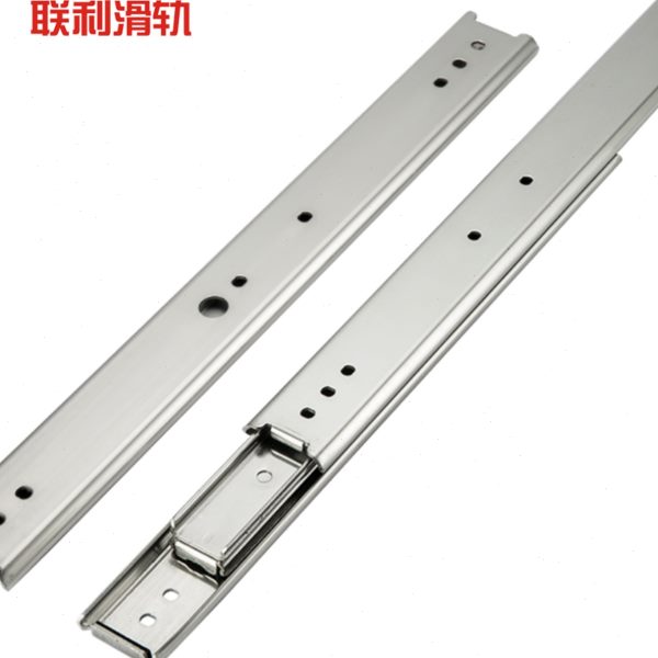 联利 35宽双层侧装三节IDB41加厚计算机设备滑轨工业机械推拉导轨