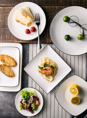 西餐牛排盘 dinner plates ceramic steak dishes western fo