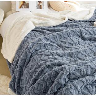 被子毛毯 velvet thick warm winter quilt duvet 2sides blanket
