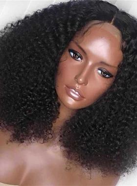 Braids  Cap Afro Curly Wigs Wig Human Hair Brazilian