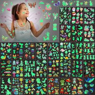 The Dark Luminous Glow Tatt Waterproof Kids 10pcs Tattoos