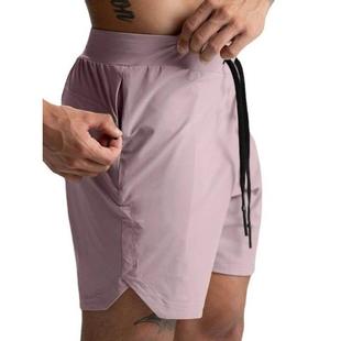 men 2025夏季 单层纯色跑步健身运动休闲五分裤 短裤 shorts 欧美男士