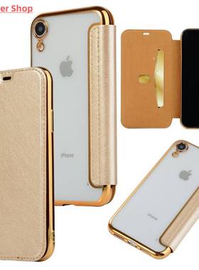 Luxury Wallet Flip Phone Case for IPhone 16 15 14 13 12 11 Pro Shockproof Clear Back Cover Shell TPU