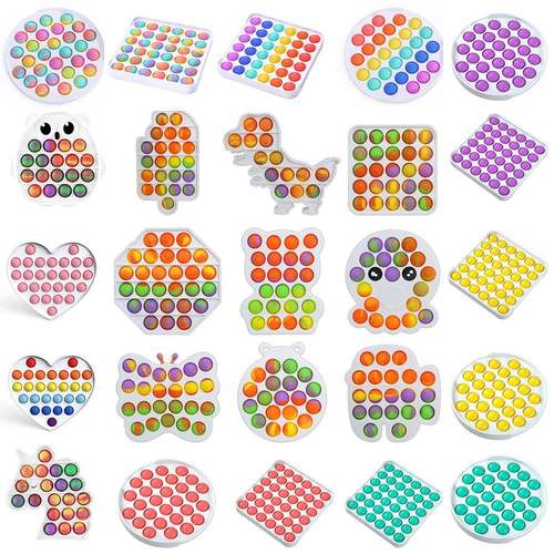 Pop It Fidget Toys Sensory Fidget Toys Pack Popit Gift