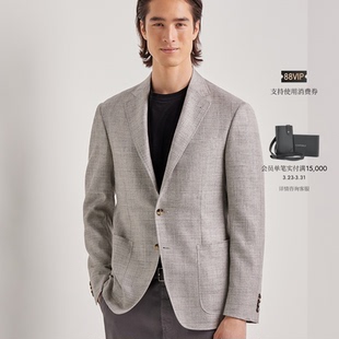 西装 CANALI康纳利羊毛桑蚕丝亚麻混纺男士 外套 26春夏新品