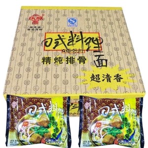 庆威方便面日式料理精炖葱香排骨面泡面怀旧零食整箱78g*30袋包邮