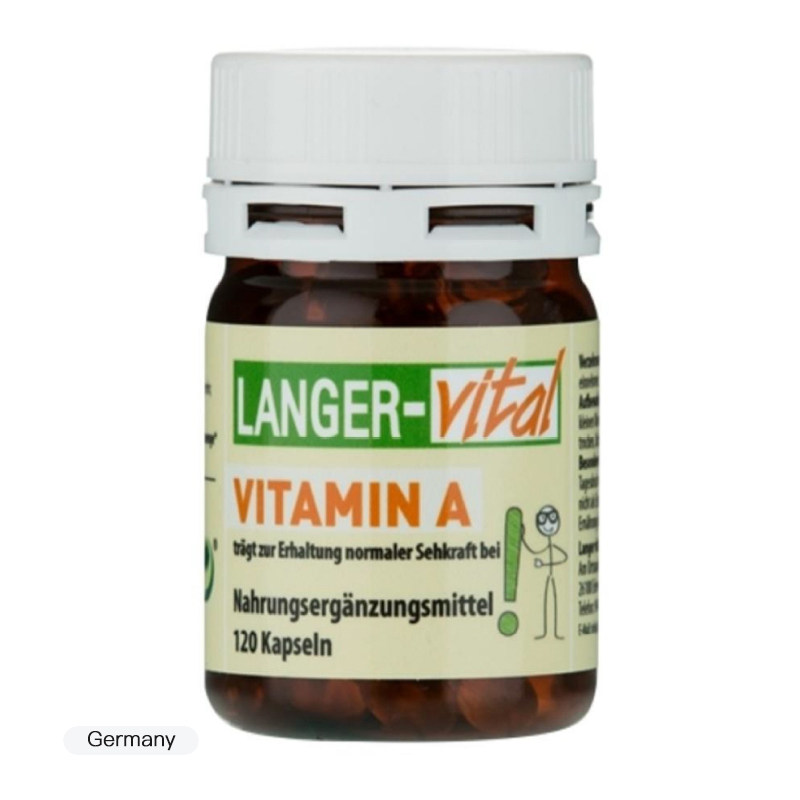 langer vital gmbh 维生素a(800μg)胶囊 120粒 保湿美白 淡斑