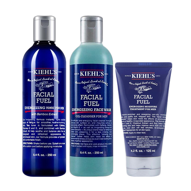 科颜氏男士水乳液套装护肤爽肤水洗面奶清爽保湿控油官方旗舰店