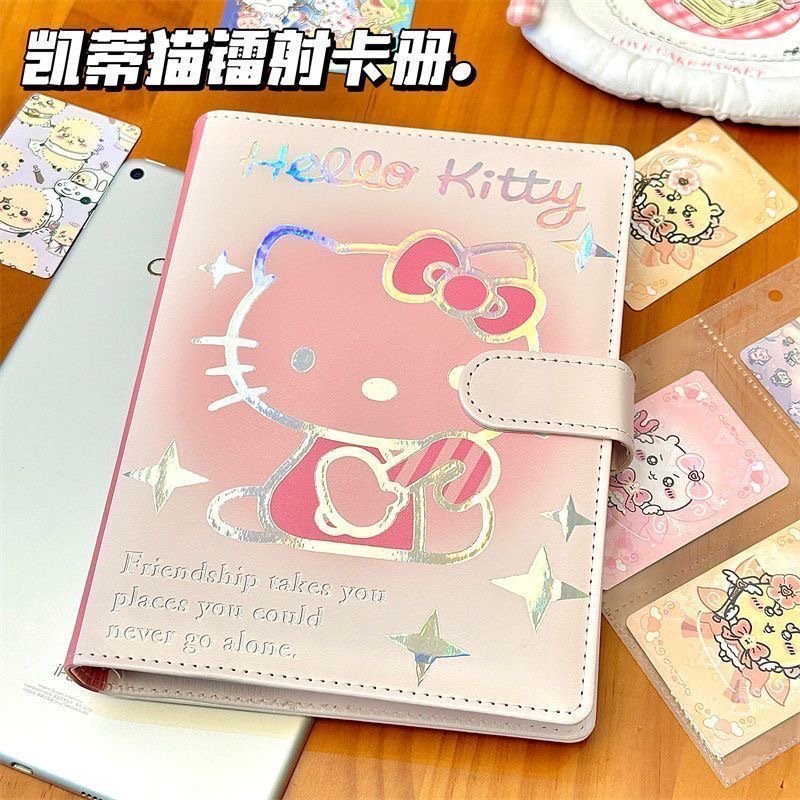 新款kitty皮质卡册四宫格活页