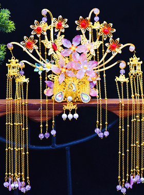 仙家凤冠神像头戴合金头饰头冠帽