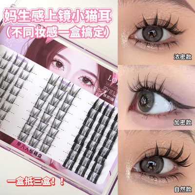 洛兜猫耳朵假睫毛女自然浓密日常