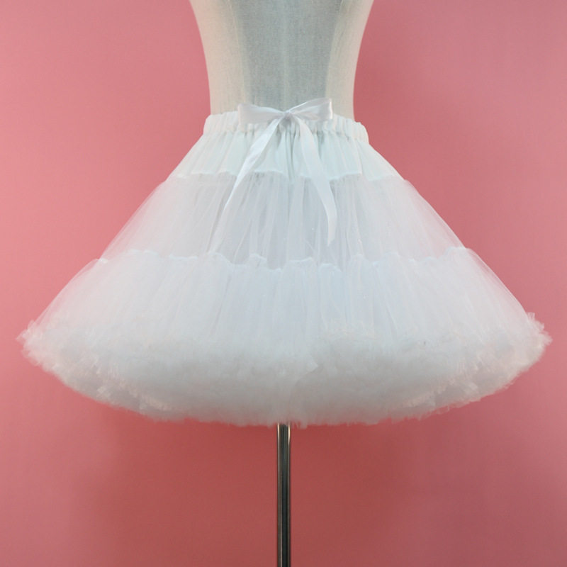 婚纱礼服裙撑日常无骨软纱云朵撑棉花糖撑暴力蓬蓬裙内衬