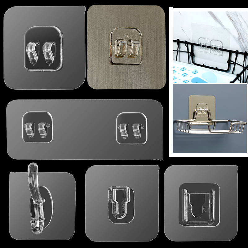 强力粘胶卡扣免打孔粘钩