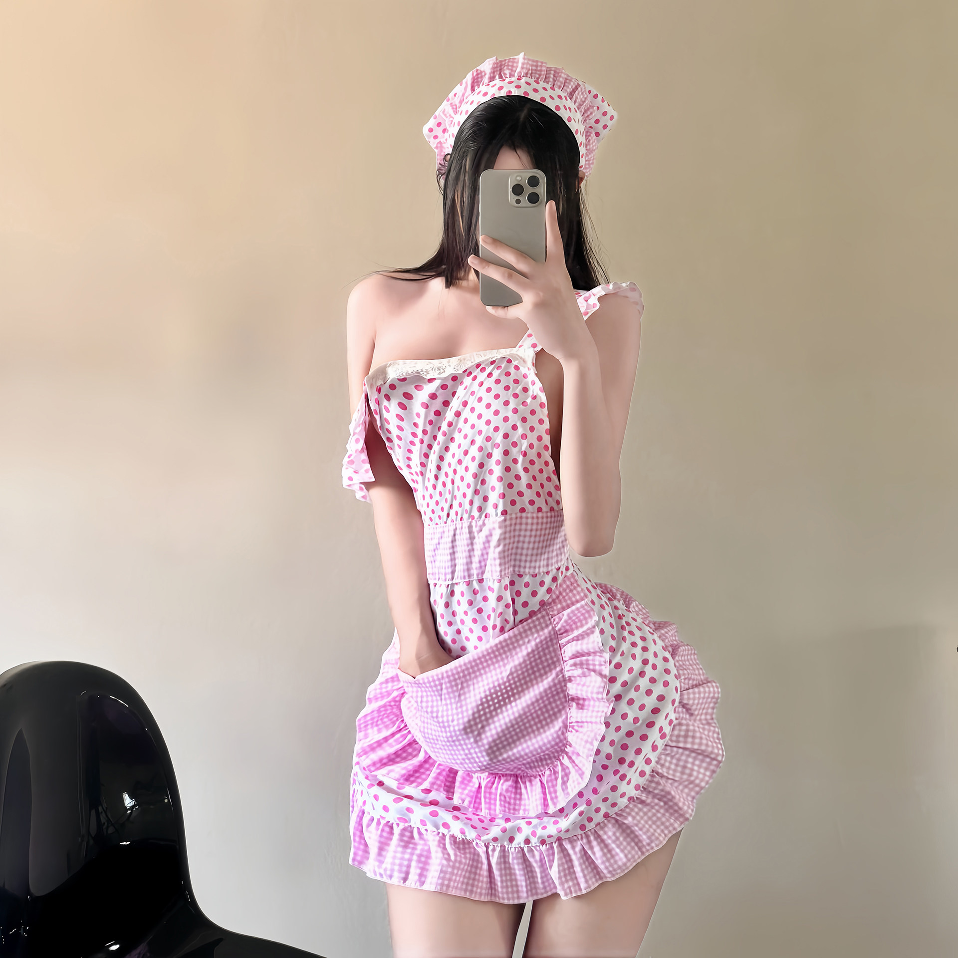 性感小厨娘露背睡衣女款夏季薄款