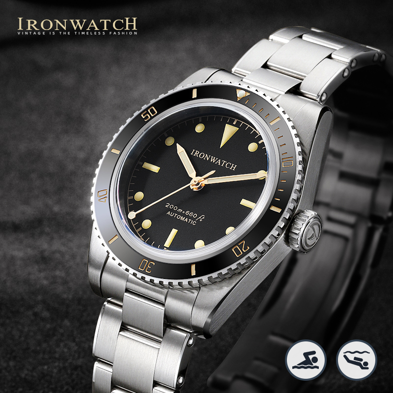 ironwatch男士机械手表夜光防水