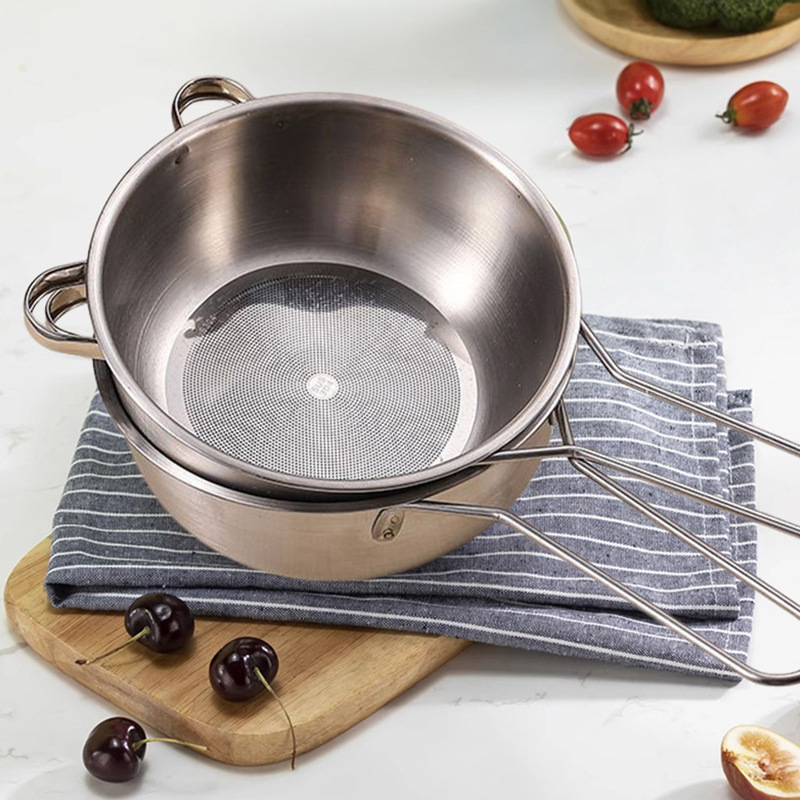 加厚不锈钢家用洗米盆米筛漏盆水果厨房淘米神器密孔沥水