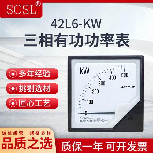 42L6-KW指针式三相有功功率表