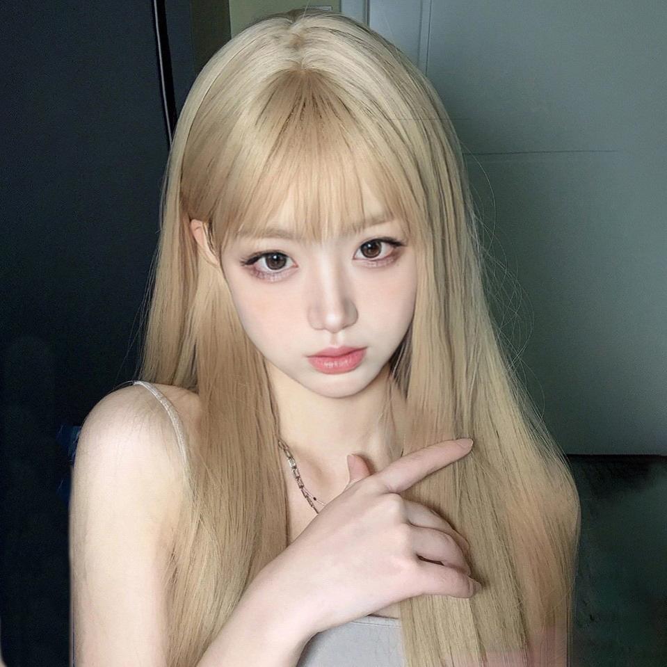 【可扎双马尾】新款假发女白金色