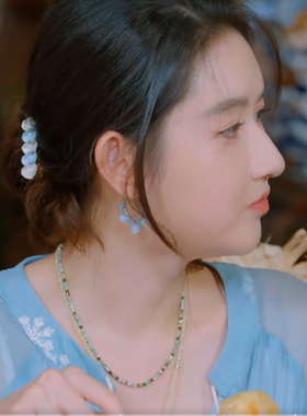 地球超新鲜王玉雯同款夏日多巴胺项链女小众高级感复古配饰气质