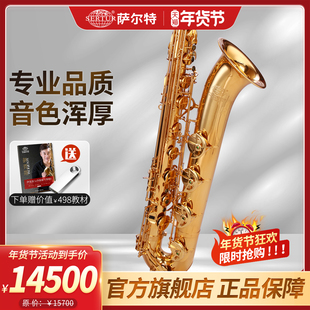 台湾萨尔特上低音萨克斯乐器成人SP 乐队专用 6500降E调专业演奏款