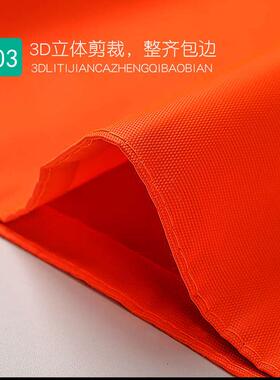 包邮橙色带反光条分体式套装大褂道路施工环卫清洁工人雨衣可印字