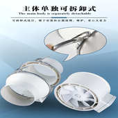 管道风机强力换气扇卫生间工业管道抽风机斜流增压厨房排风扇静音