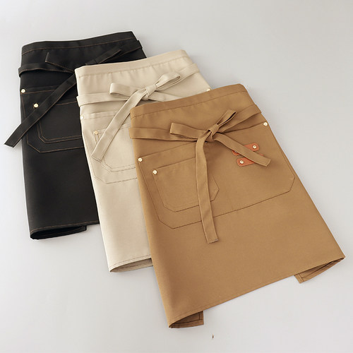 女服务员上班饭店短围腰围裙工作