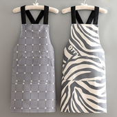 布料帆布厨房做饭家用围裙女成人透气薄防油日系男士 围腰工作新款