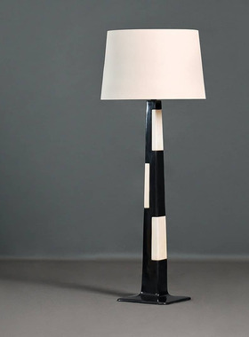 美式现代简约轻奢黑色布艺金属落地灯客厅写字楼办公室样板间定制