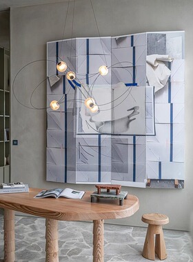 Lutz Pankow设计师Munari吊灯创意酒店别墅楼梯客厅餐厅氛围灯