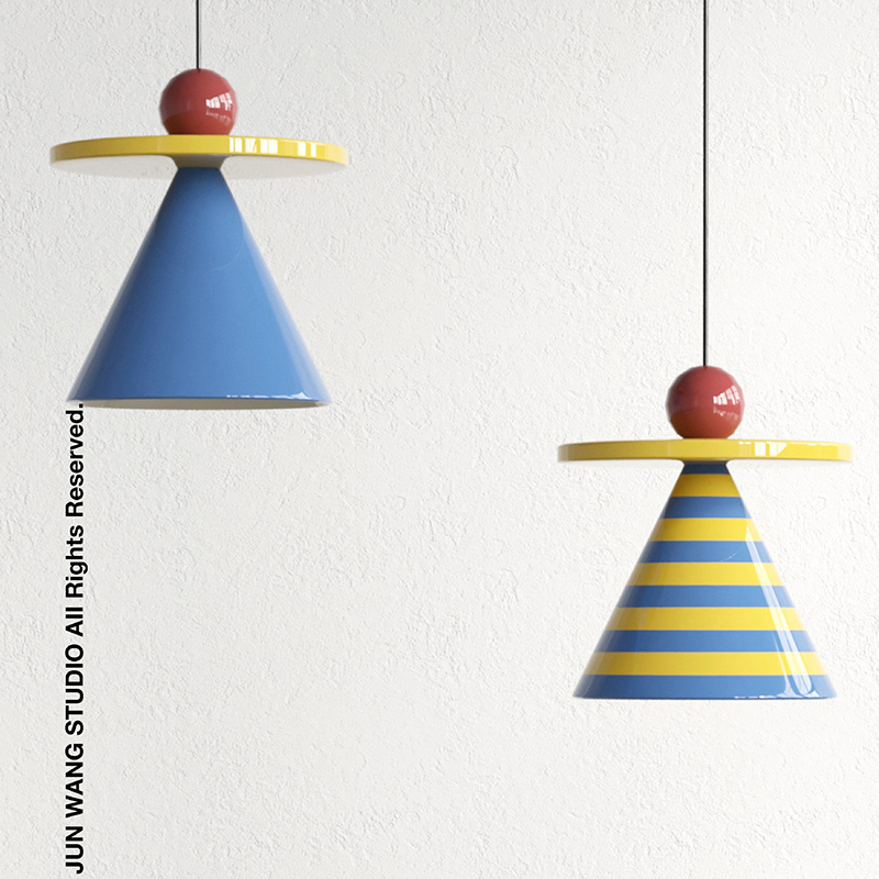 中古风莫兰迪儿童房床头吊灯男孩女孩卡通多巴胺高级感现代餐厅灯