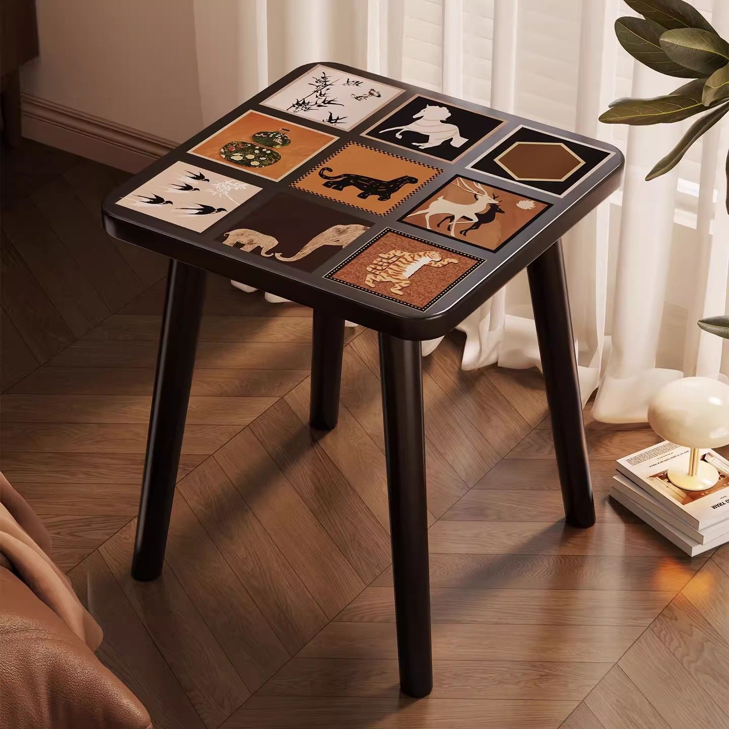 沙发边几客厅家用简约现代小户型正方形茶桌阳台多功能茶几小桌子