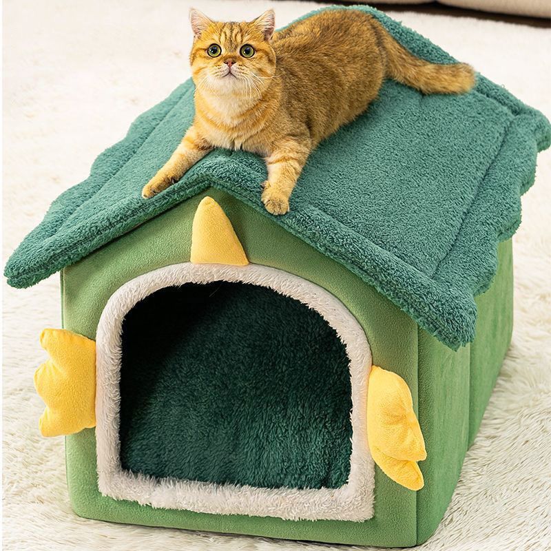 猫窝保暖全包围过冬神器可拆洗更便捷狗窝四季通用猫咪别墅宠物窝