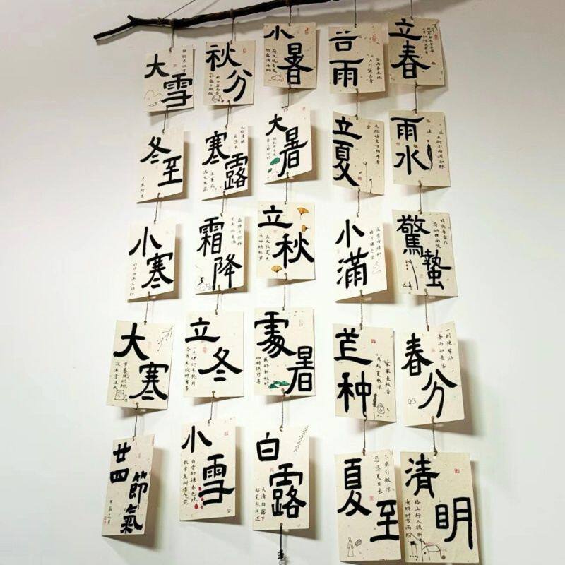 Diy手工文字卡片拍照布置墙贴24墙面装饰环创文化贴纸中式国风