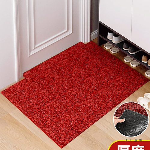 门口地垫入户门垫进门加厚地毯PVC丝圈脚垫玄关家用门外防滑垫子