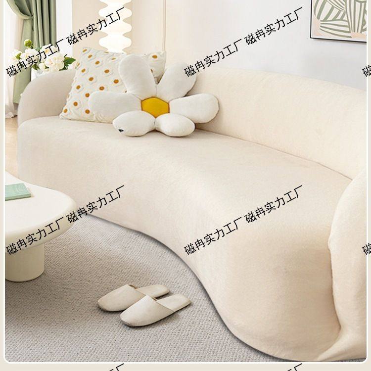 奶油风异形沙发套罩全包防滑冬季盖布四季通用弹力月亮弧形沙发垫,收纳整理,其他收纳袋,淘宝优惠券,粉丝福利购,淘宝优惠卷