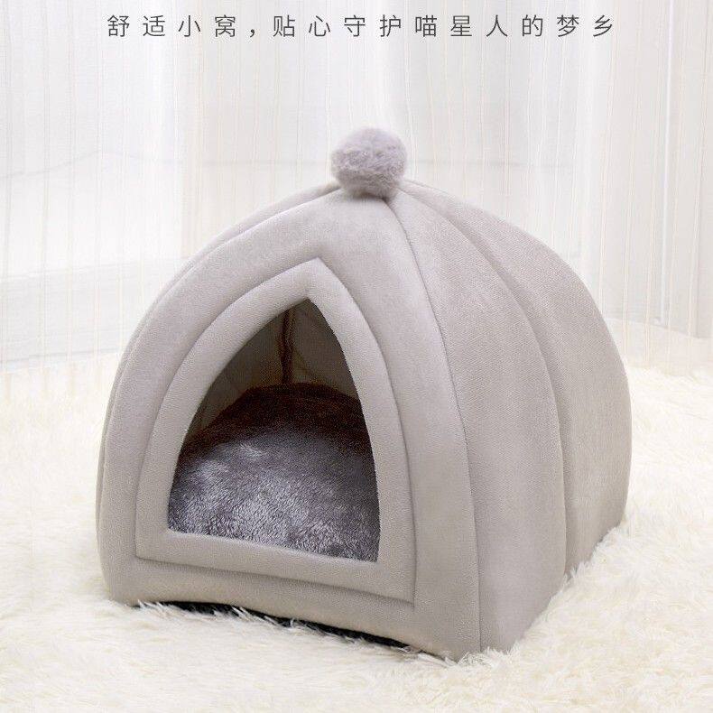 创意款蒙古包猫窝狗窝冬季保暖猫屋封闭式猫床室内猫屋宠物用品