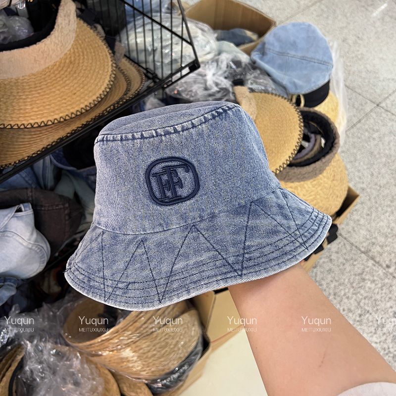 韩国品质款牛仔渔夫帽女户外休闲遮阳防晒盆帽潮显脸小素颜水桶帽