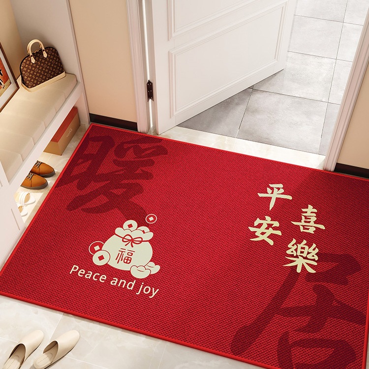 地垫入户门垫进门红色门口脚垫门厅喜庆2025新款家用玄关防滑地毯