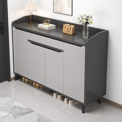 鞋柜实木芯家用门口新款2025新款室内入户储物柜一体大容量玄关柜